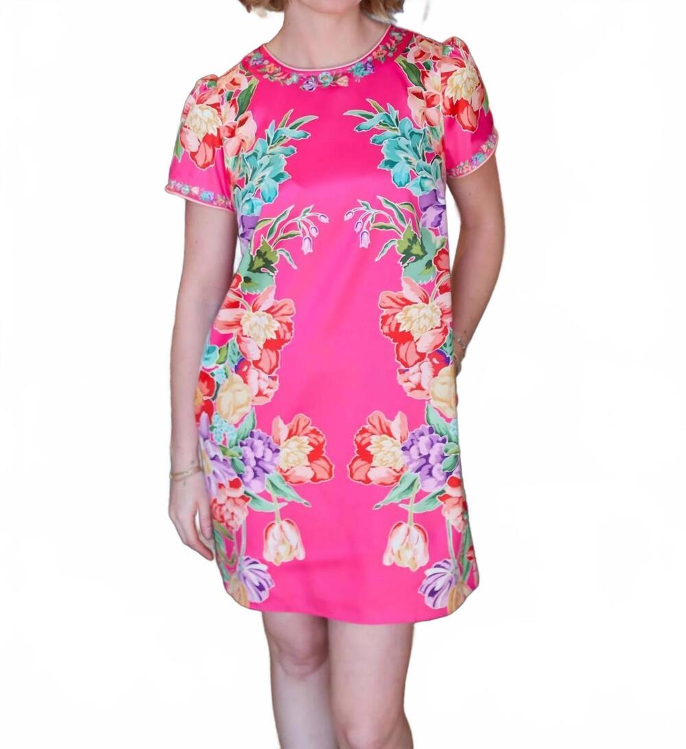 NEW ELIZABETH AND JAMES louisa mini dress in tulip